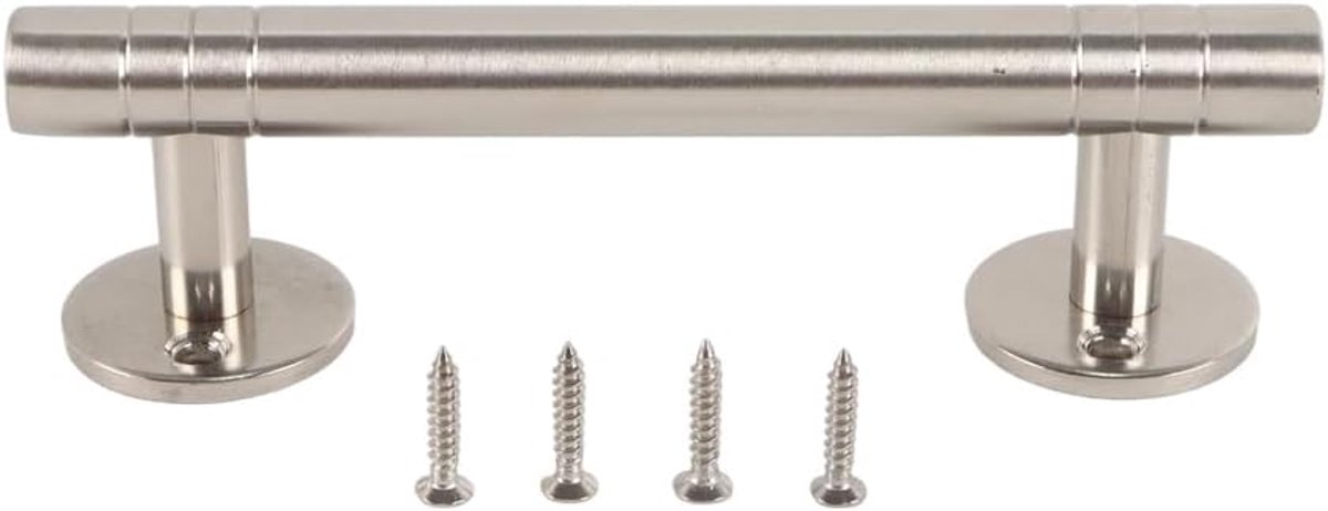 Handgrepen voor lades 90 mm - roestvrij staal - zilverkleurig - comfortabele grip - ShopVlot
