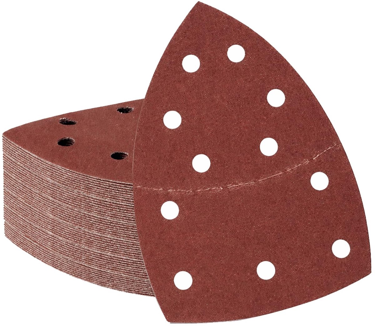 Deltaschuurpapier 30 stuks - korrel 180 - klittenband - voor hout en metaal - ShopVlot