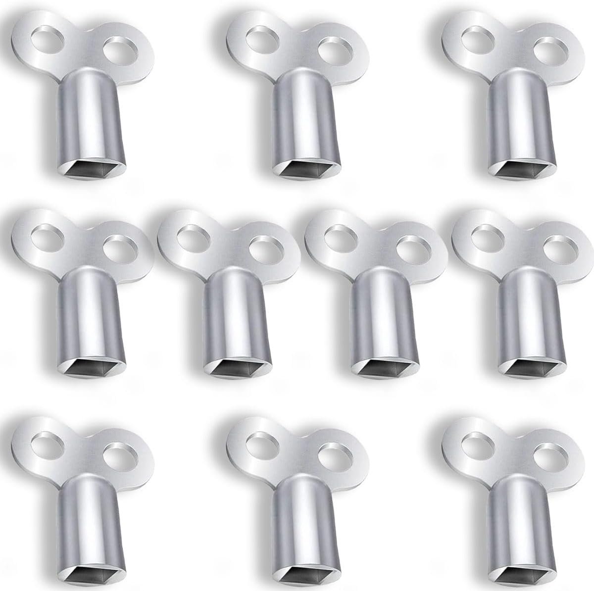 Radiatorsleutel Universeel - Set van 10 - Metaal - Voor het ontluchten van verwarming - ShopVlot