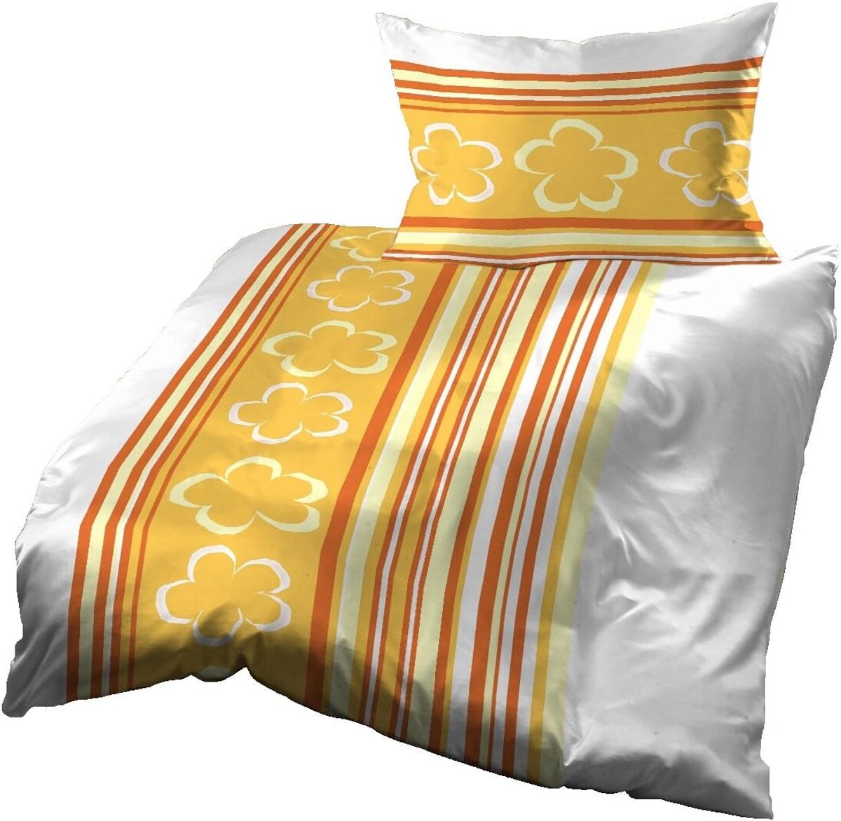 Bedlinnen 140 x 200 cm - katoen - kleurrijk wolkenpatroon - ademend en zacht - ShopVlot
