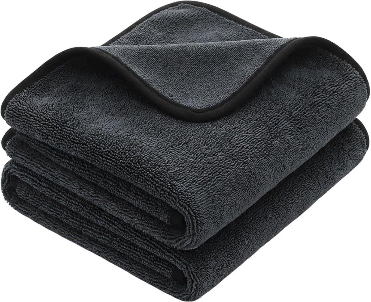 Droogdoeken set van 2 - microvezel - sneldrogend - ideaal voor auto en badkamer - ShopVlot