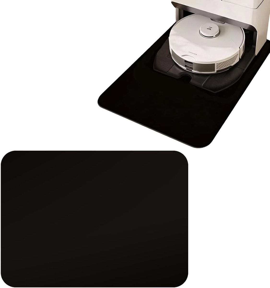 Siliconen onderlegger 40 x 50 cm - waterabsorberend leer - beschermt vloer tegen vocht - ShopVlot