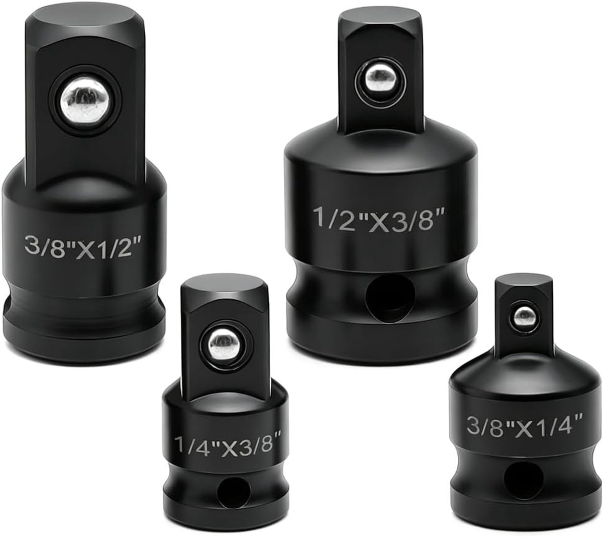 Ratchet Adapters 1/4 tot 3/8 - 3/8 tot 1/4 - 3/8 tot 1/2 - 1/2 tot 3/8 - duurzame kwaliteit - ShopVlot