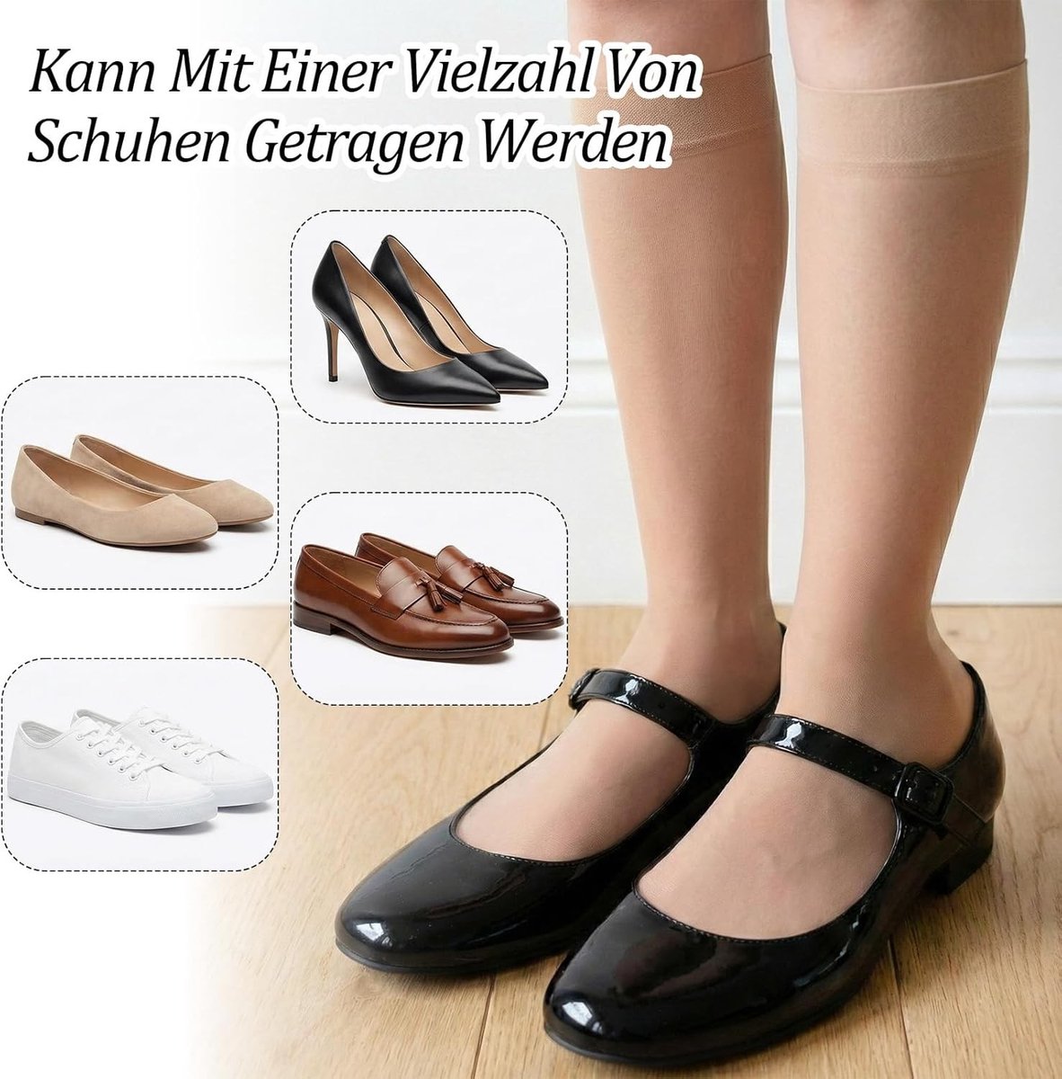 6 Paar Transparante Kousen van Zijde en Nylon voor Vrouwen - Ideaal voor Zomer, Jurken en Shorts
