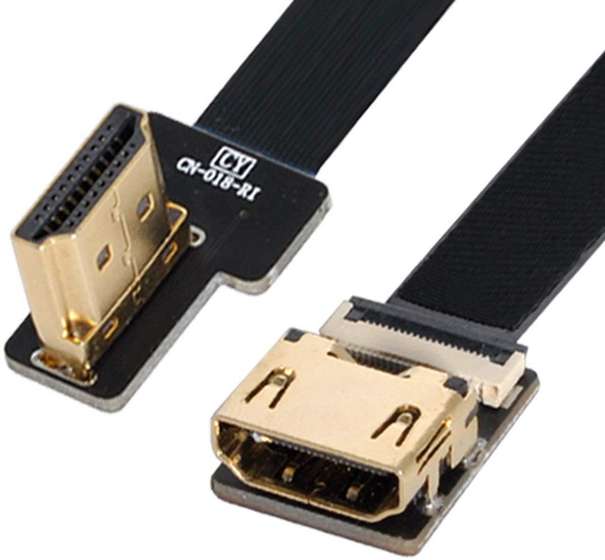 HDMI kabel - 90 graden hoek - ultra flat - ideaal voor multirotors - ShopVlot