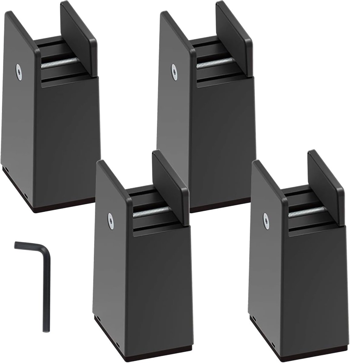 Meubelverhoger 4 Stuks - Verstelbaar - Voor 10-37mm Brede Meubels - Creëer Extra Opbergruimte - ShopVlot