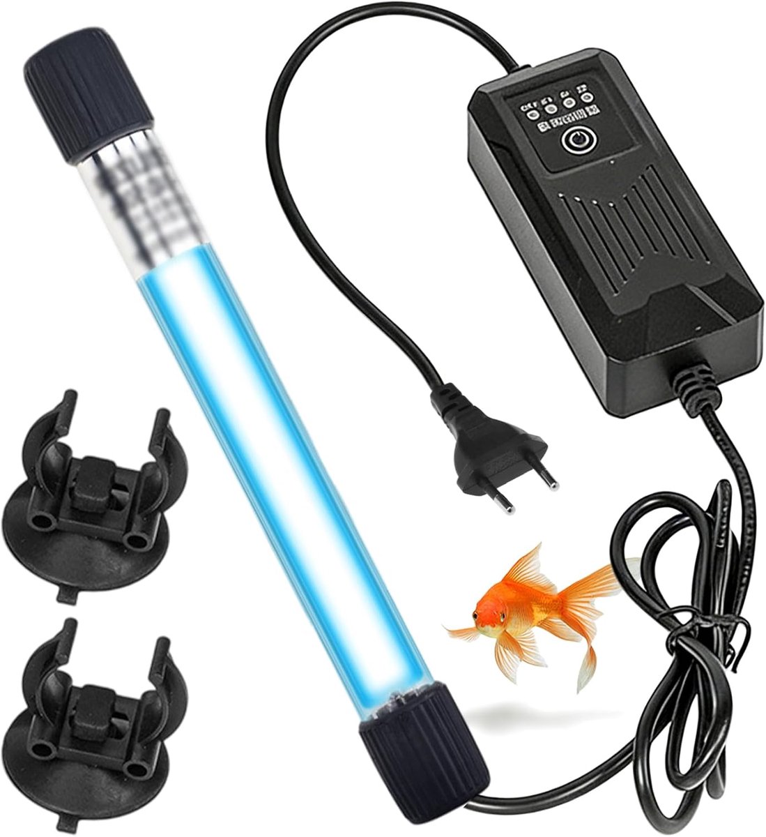 UV-sterilisatorlamp aquarium 11W - waterzuiveraar met timer - waterdicht design - effectief tegen algen en bacteriën - ShopVlot