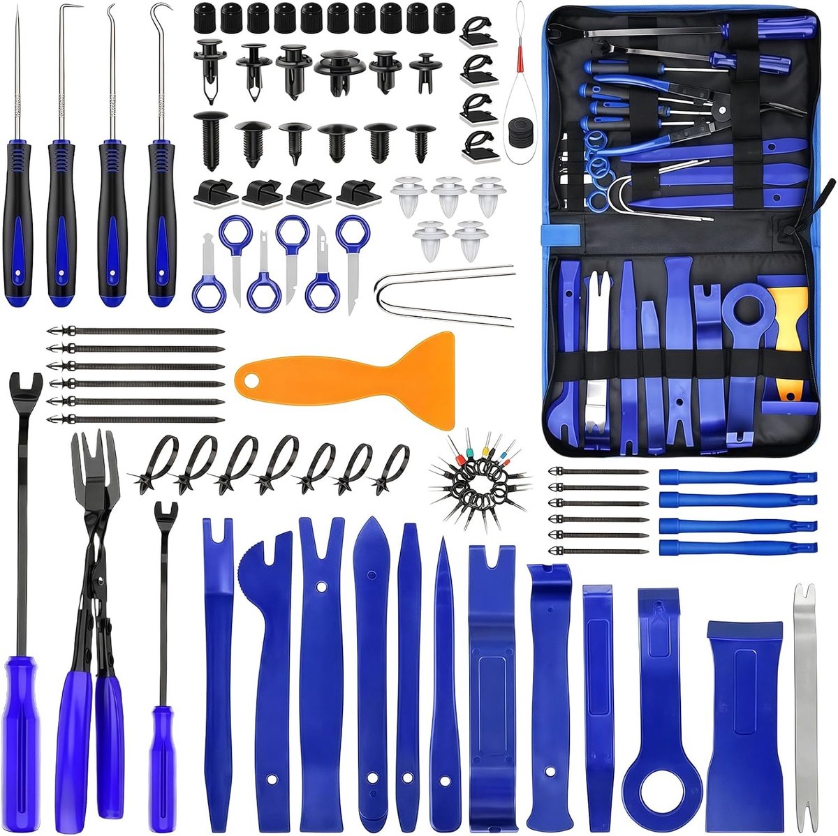 Auto demontageset 352 stuks - robuuste nylon - complete set voor onderhoud - ideaal voor reparaties - ShopVlot