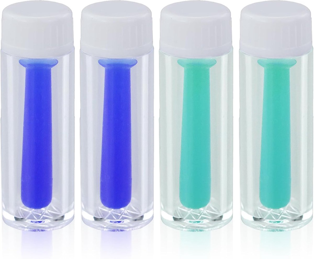 Contactlens vacuümreiniger 4 stuks - zachte & harde lenzen inbrenghulp - silicone zuignap - hygiënisch gebruik - ShopVlot
