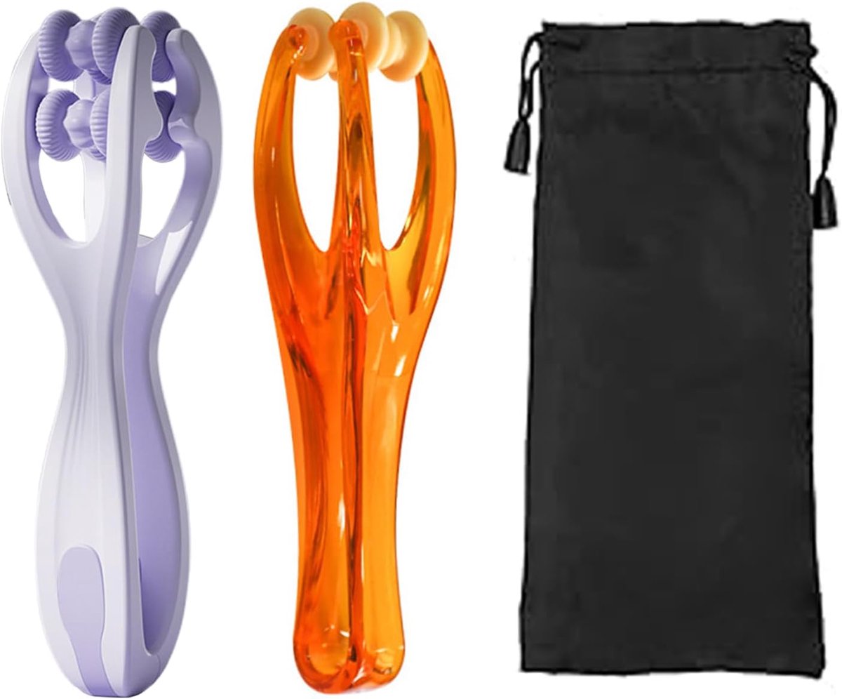 Massage roller voor handen en vingers - dubbele massagebal - ergonomisch ontwerp - verlichting van stijfheid - ShopVlot