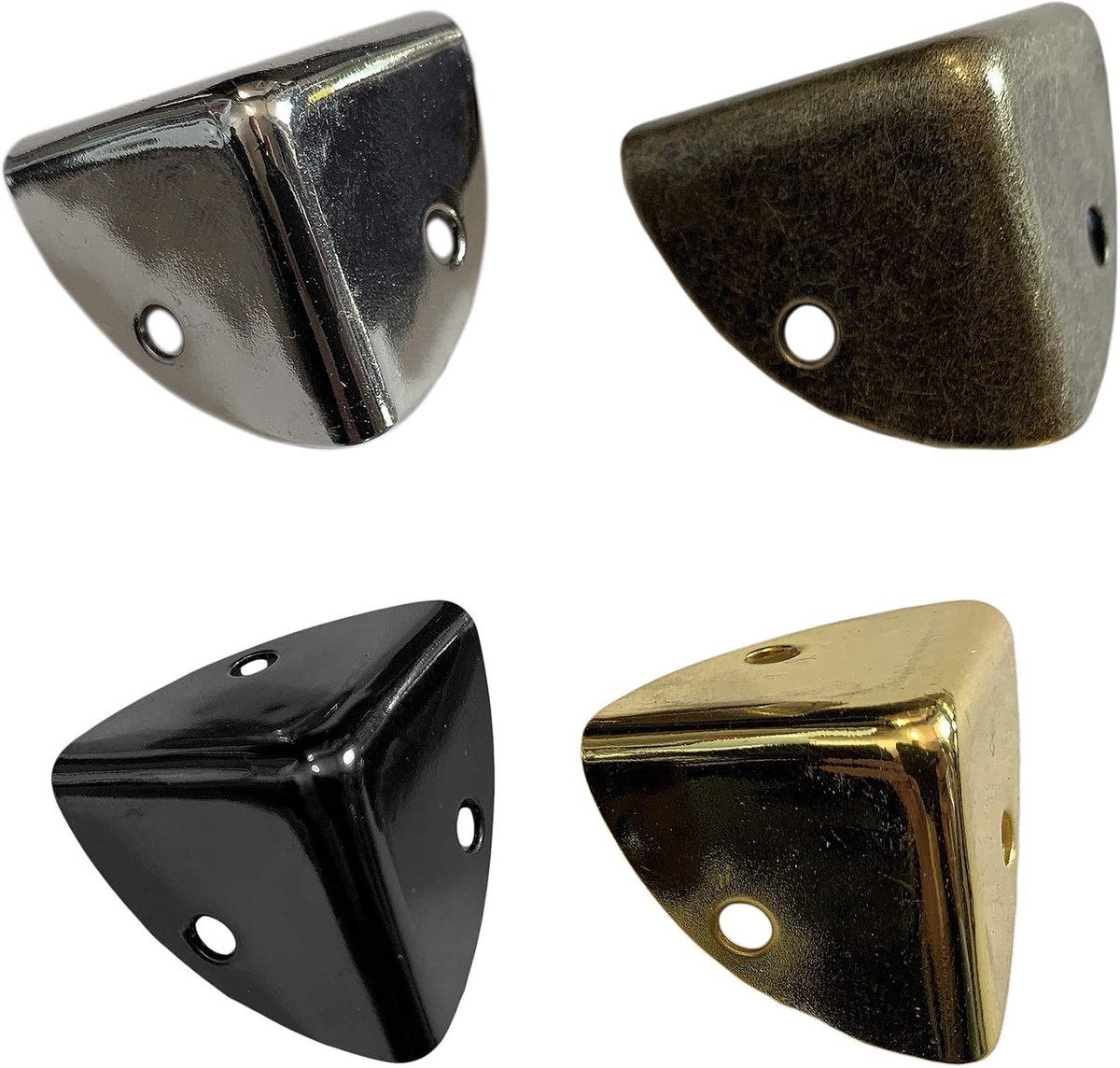 Boxhoeken set van 24 - 25x25x25mm - zilver - perfecte afwerking voor meubels - ShopVlot