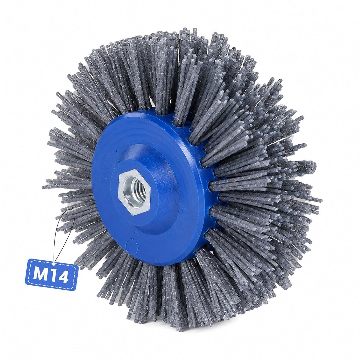 Borstelslijper 140 mm - nylon schuurborstel - korrel #120 - ideaal voor houtbewerking - ShopVlot