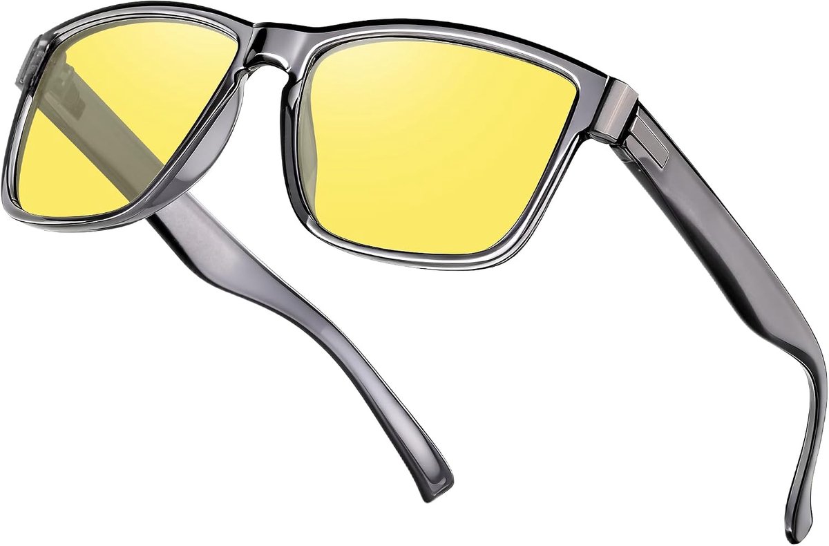 Nachtbril gepolariseerd - Gele tint - Anti-glare - Perfect voor autorijden in het donker - ShopVlot