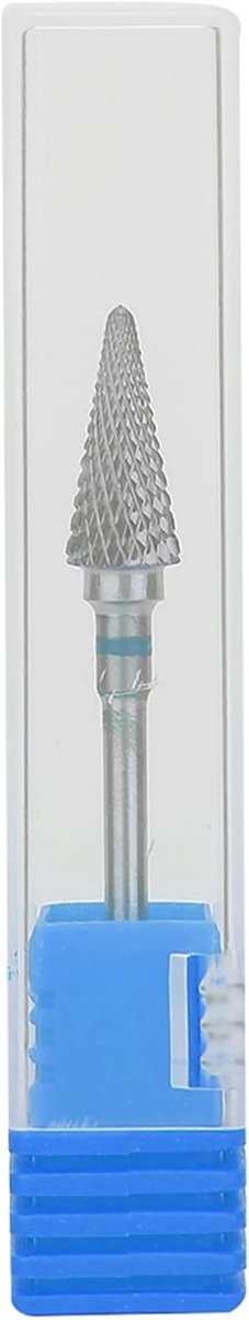 Professionele nagelboor met conische vorm, tungsten stalen manicure tip voor manicure, pedicure en gelverwijdering, geschikt voor acryl en nagelkunst