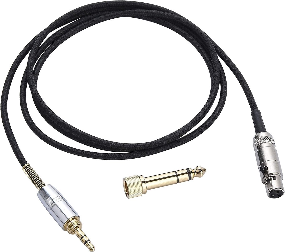 Aux audio kabel 1,2m - 3,5mm & 6,35mm - vervangingskabel voor AKG en Pioneer - hoge geluidskwaliteit - ShopVlot