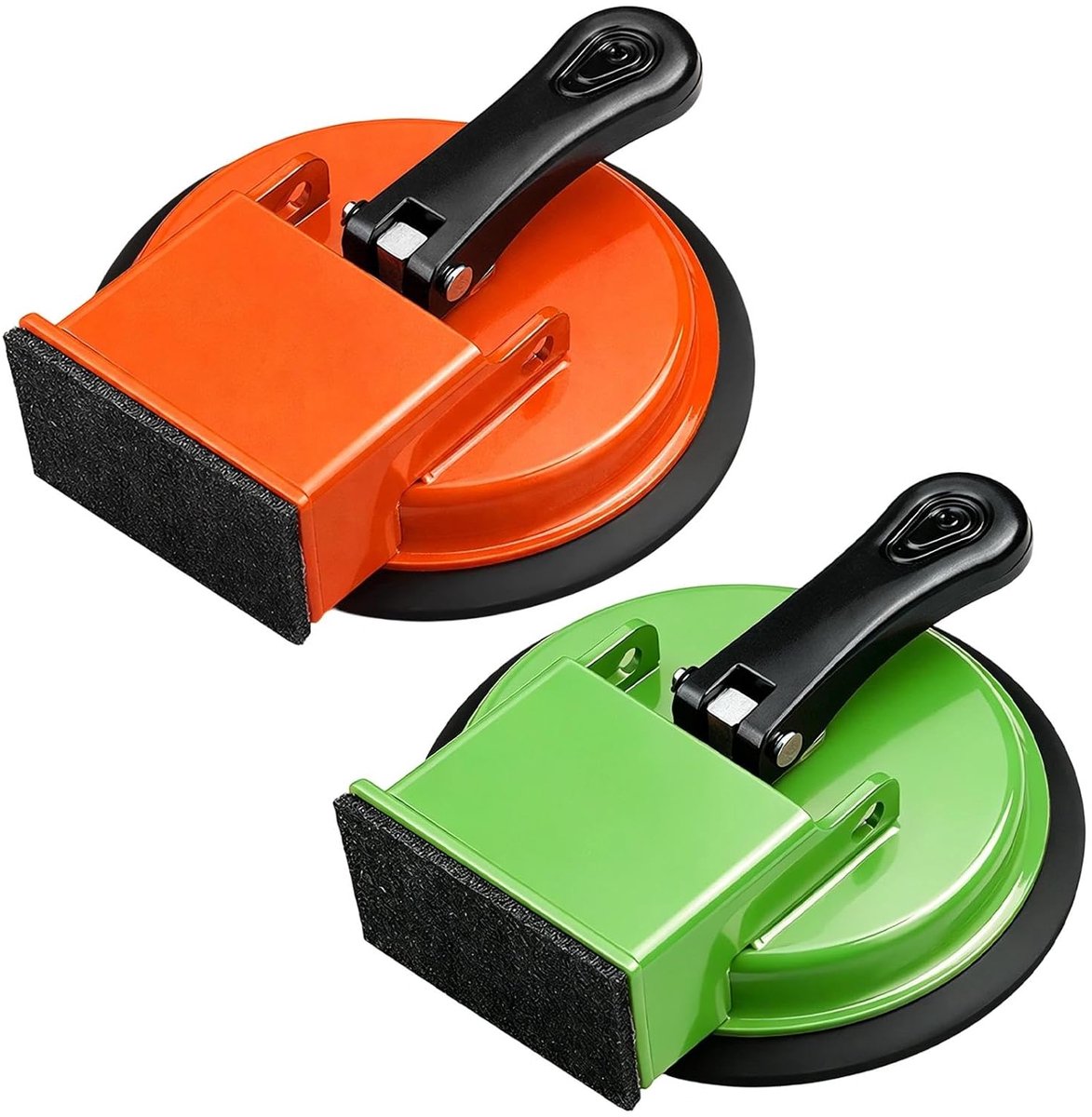 Laminaatzuignap 12,3 cm - Groen en Oranje - Robuust en Duurzaam - Ideaal voor Vloerspleten - ShopVlot
