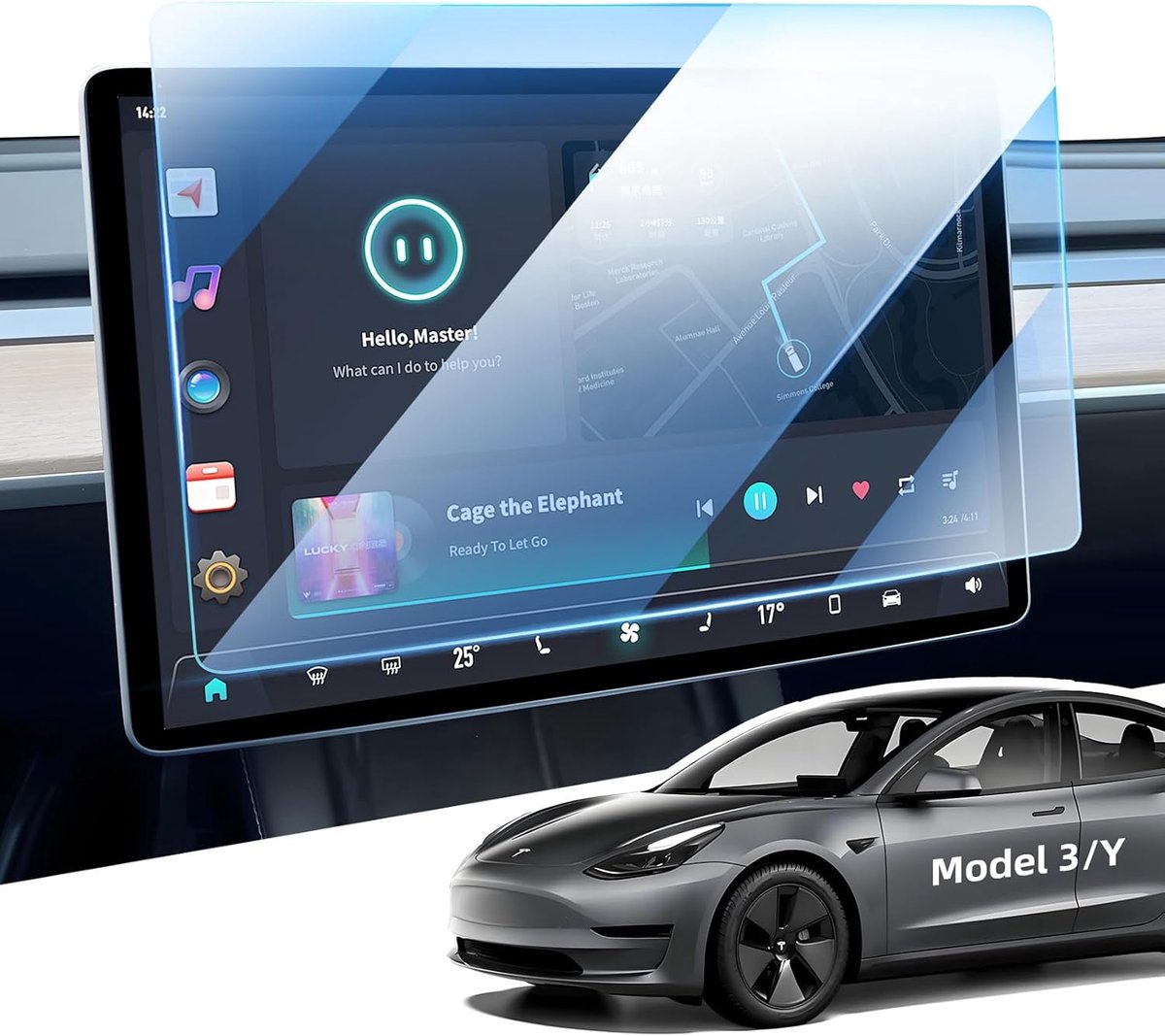 15" Screen Protector for Tesla Model Y 2020-2024 3 2018-2023 - ShopVlot