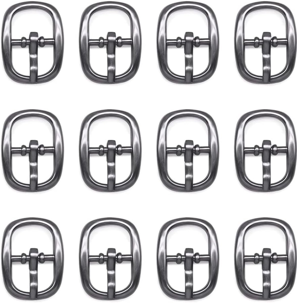 30 Pcs Metal Roller Buckles Hardware Pin Buckle Mini Belt Buckles Pin Shoe Center Buckle for Belt Bags Shoe Backpack - ShopVlot