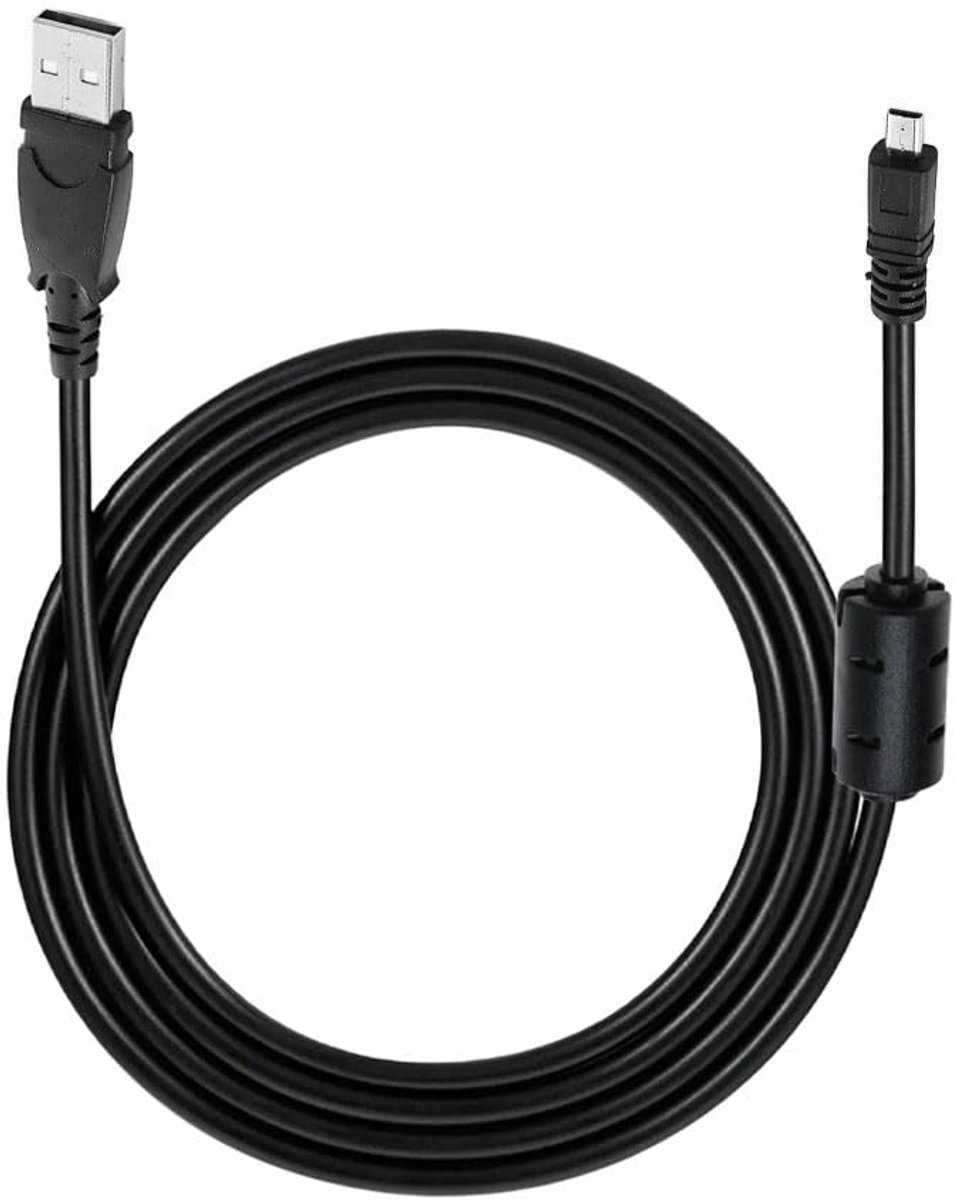 USB-oplaadkabel, 8-pins, 1,5 m, snelle gegevensoverdracht, voor Panasonic Lumi DMC TZ61, TZ40, TZ70, DMCZS19, voor - ShopVlot