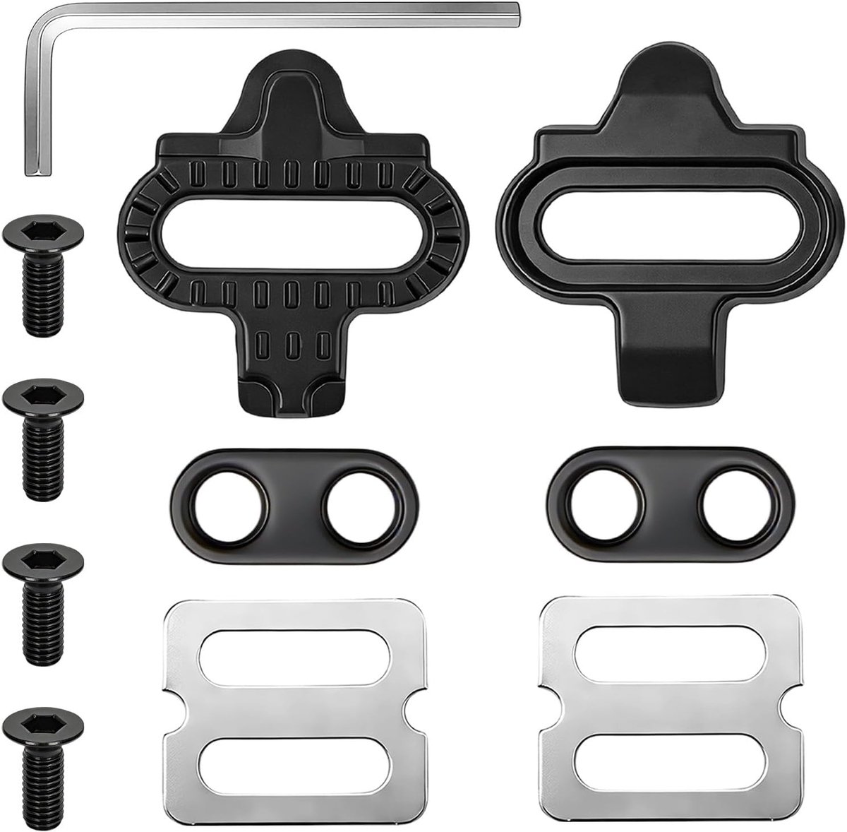 Fiets cleats set met antislip voor twee-gats systeem - stabiele verbinding - veilig op de pedalen - ShopVlot