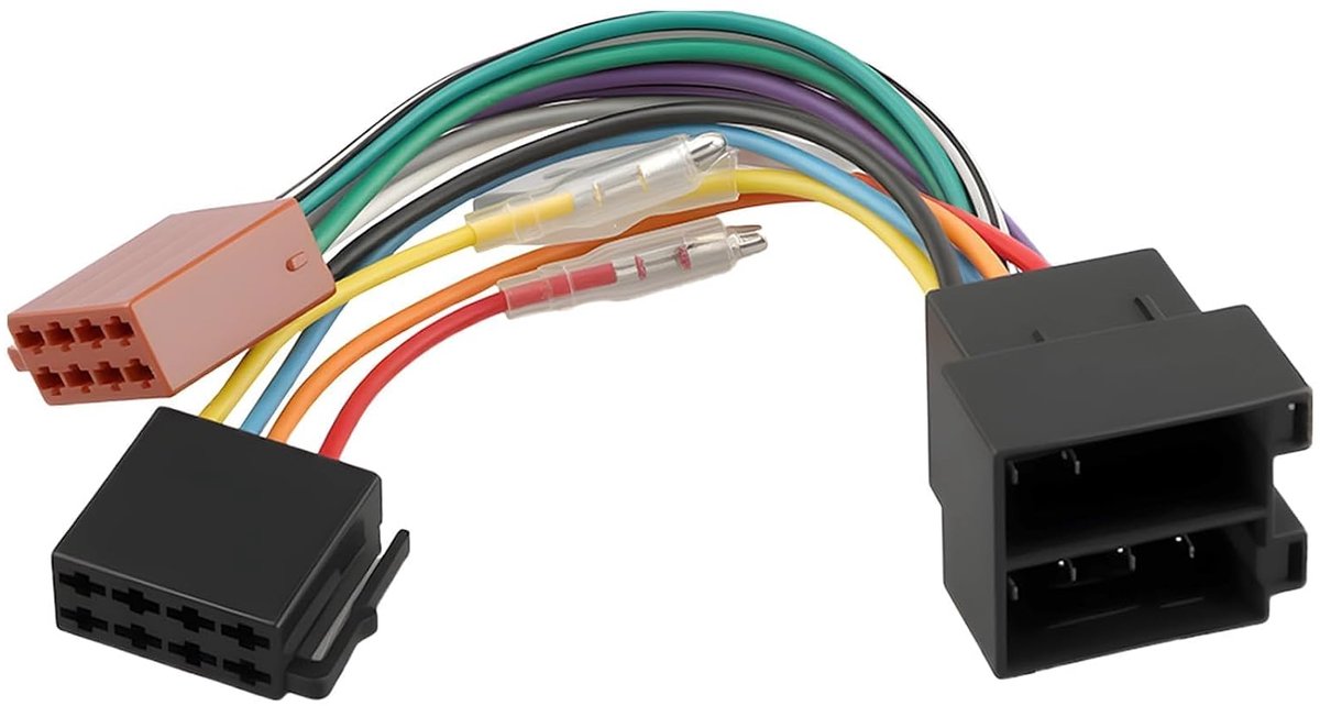 Universal adapter compatible with ISO cable harness on board, suitable for Volkswagen models ISO connectors and - ShopVlot