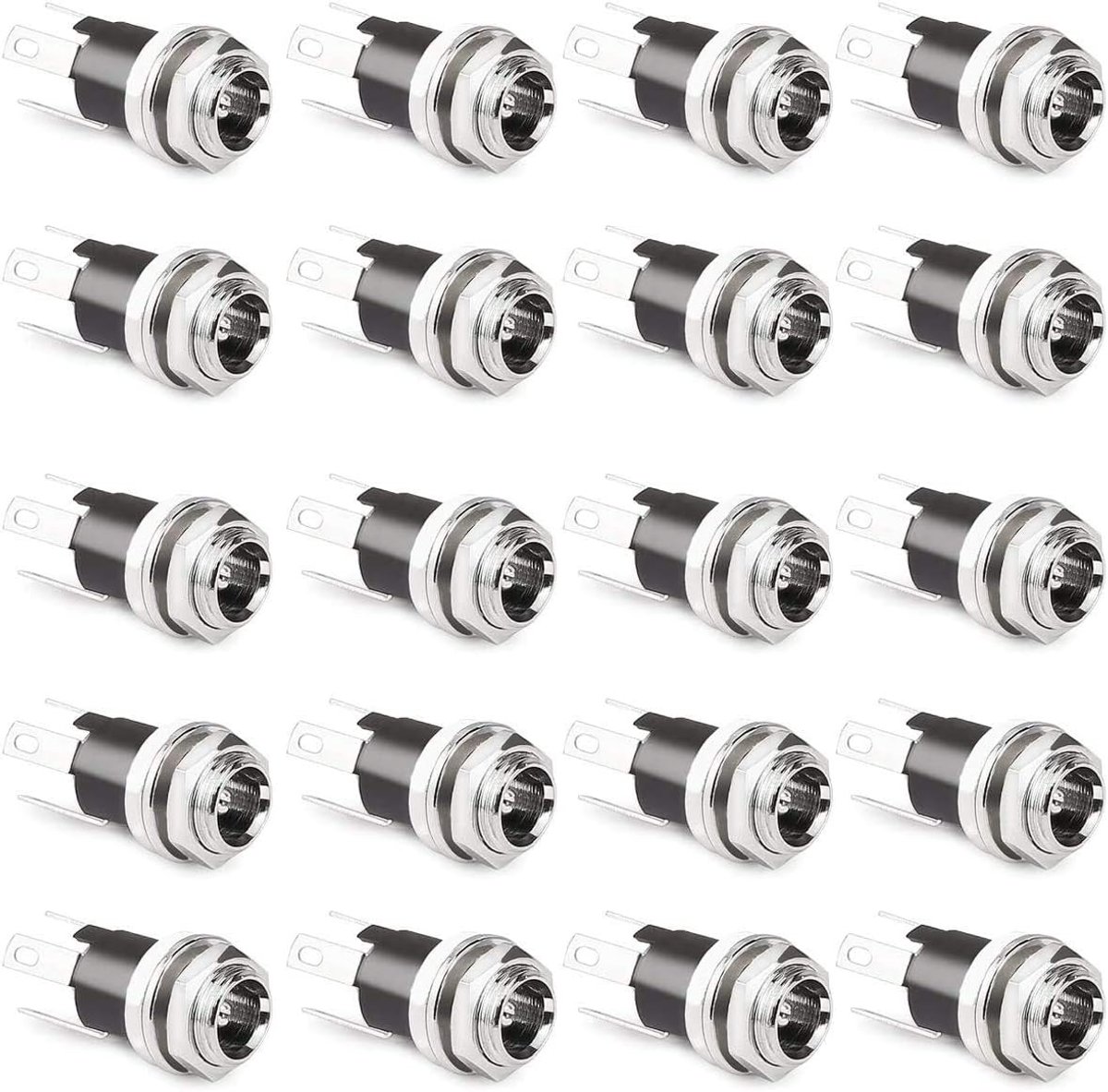 CLDIY 2.5mm DC Power Jack Bushing, Panel Mount DC Power Jack Bushing Panel Mount 20pcs - ShopVlot