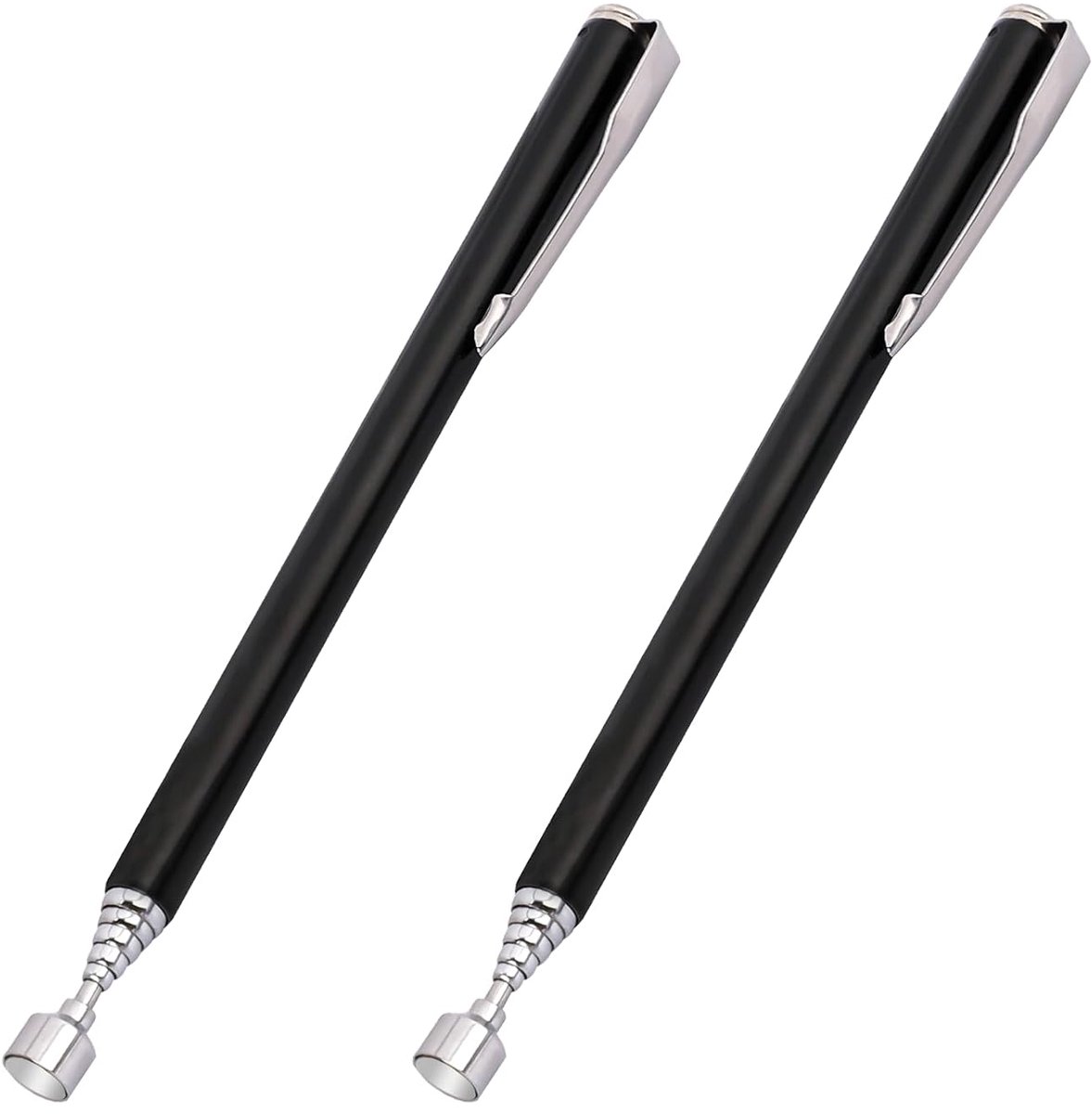 2 x Telescopic Magnets, Extendable Magnetic Rod, up to 64 cm, Stainless Steel, Magnetic Jack, Gripper for Screws - ShopVlot
