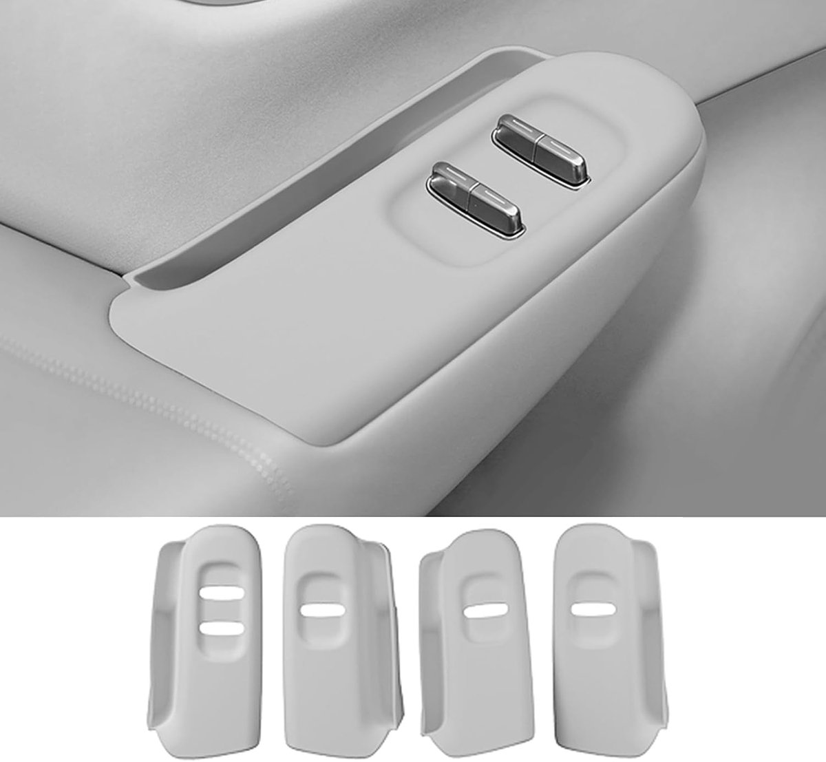 JULIK Silicone Window Switch Board Protective Pad for Leapmotor B10 2025 Scratch Protection Cover Waterproof 4-Piece - ShopVlot