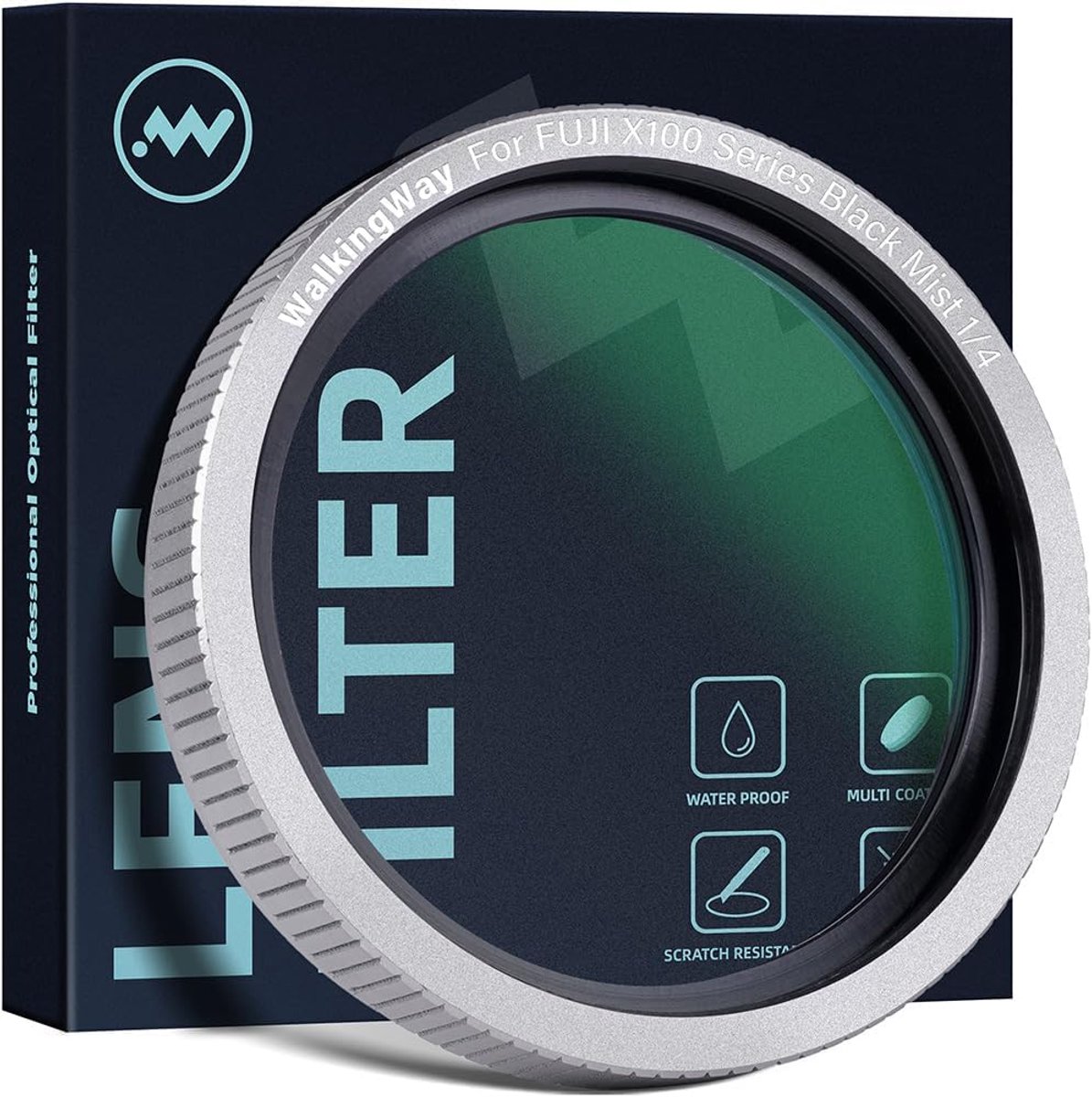 Walking Way Diffusion Filter 1/4 Black, Mist Effect for Lens, Optical Glass, 28 Layers, Compatible with Series X100 - ShopVlot