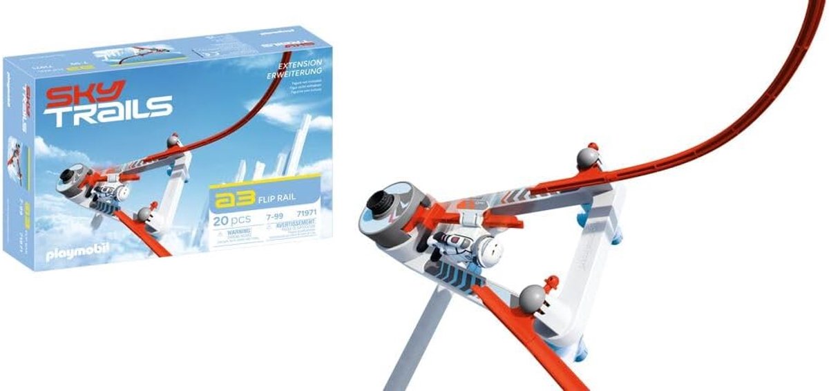 Sky Trails Flip Rail 71971 Construction Toy for Dynamic Trajectories and Action, Build Your Own Adventure with - ShopVlot