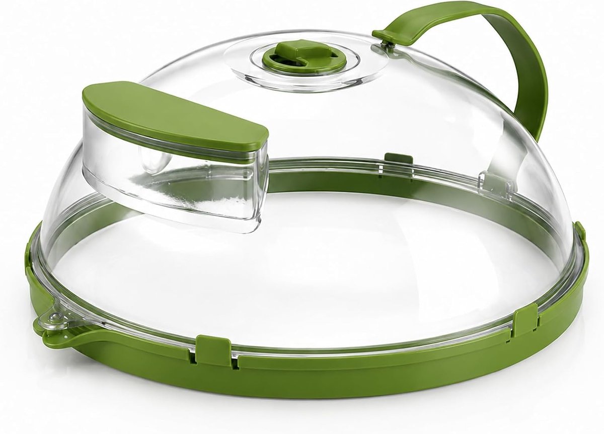 Magnetronafdekking voor levensmiddelen, 30 cm, magnetronafdekking, verbeterde magnetronafdekking met waterdamp - ShopVlot
