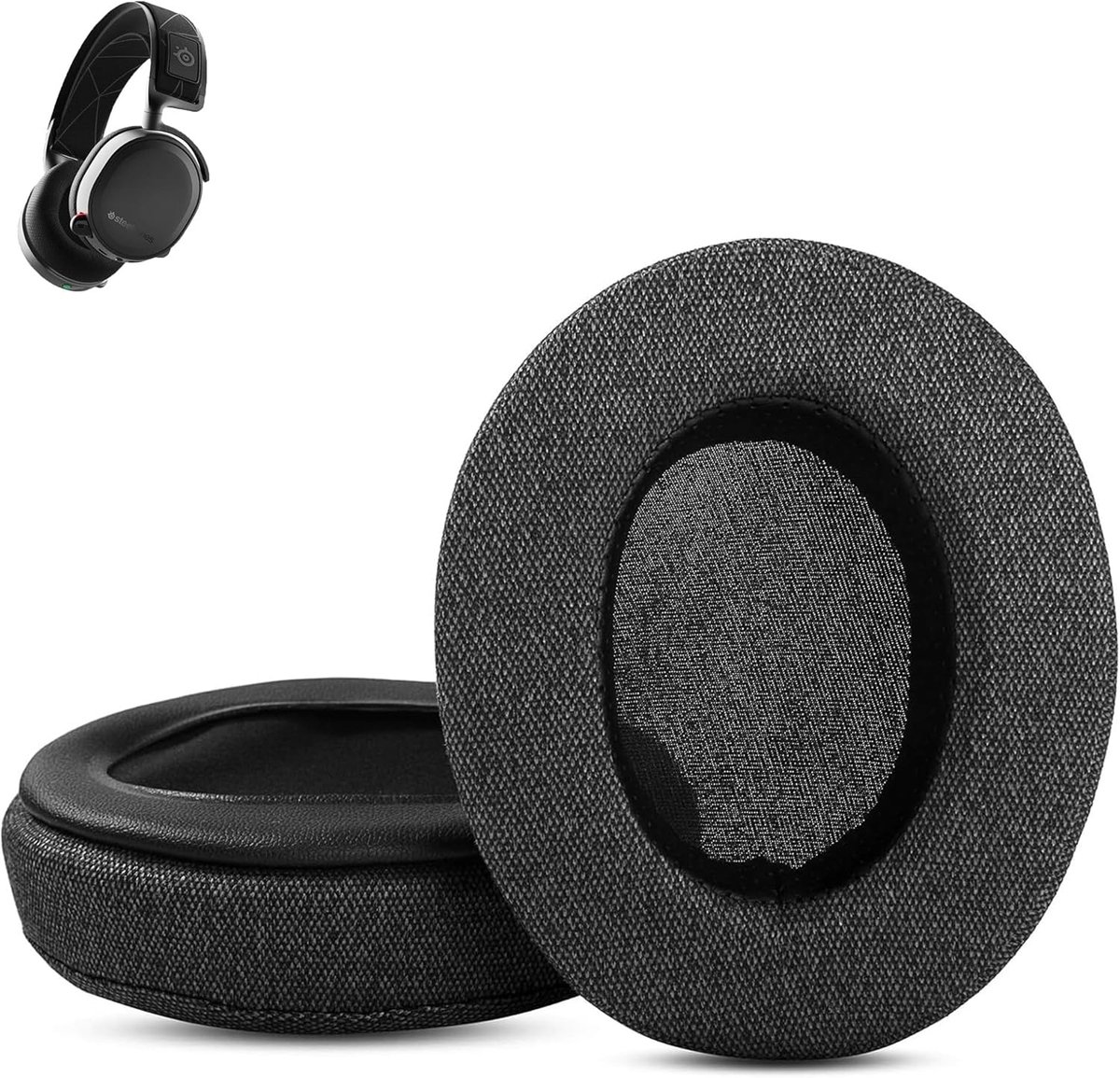 Arctis 5 Ear Pads Replacement Compatible with SteelSeries Arctis 7, Arctis 5, Arctis 3 Headphones Ear Pads Cushion - ShopVlot