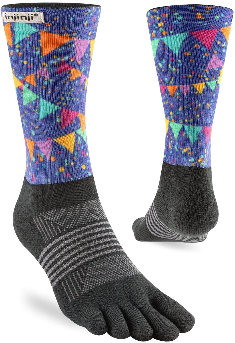 Injinji Women's Trail Midweight Crew - Lavendel/Bruin - 35-40