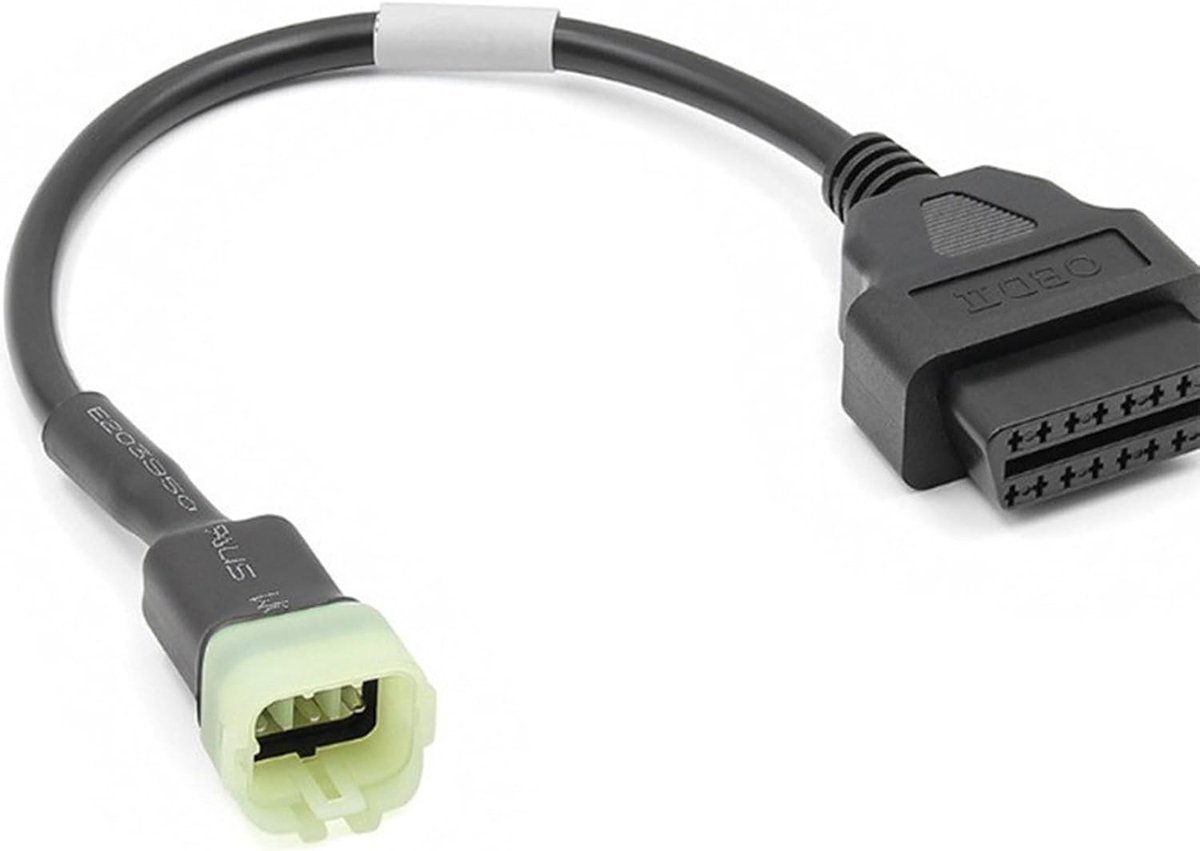 OBD2 diagnoseadapter, 6-pins naar 16-polig, compatibel met Kaw-asaki - ShopVlot