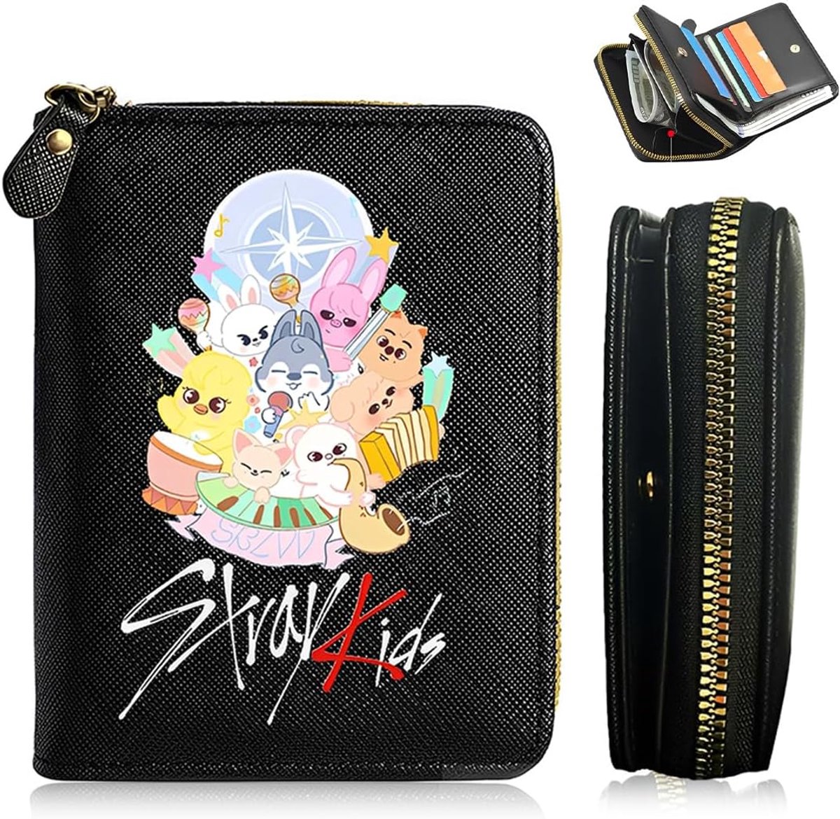 Stray Skz Portemonnee van PU-leer, ritssluiting, Kpop - ShopVlot