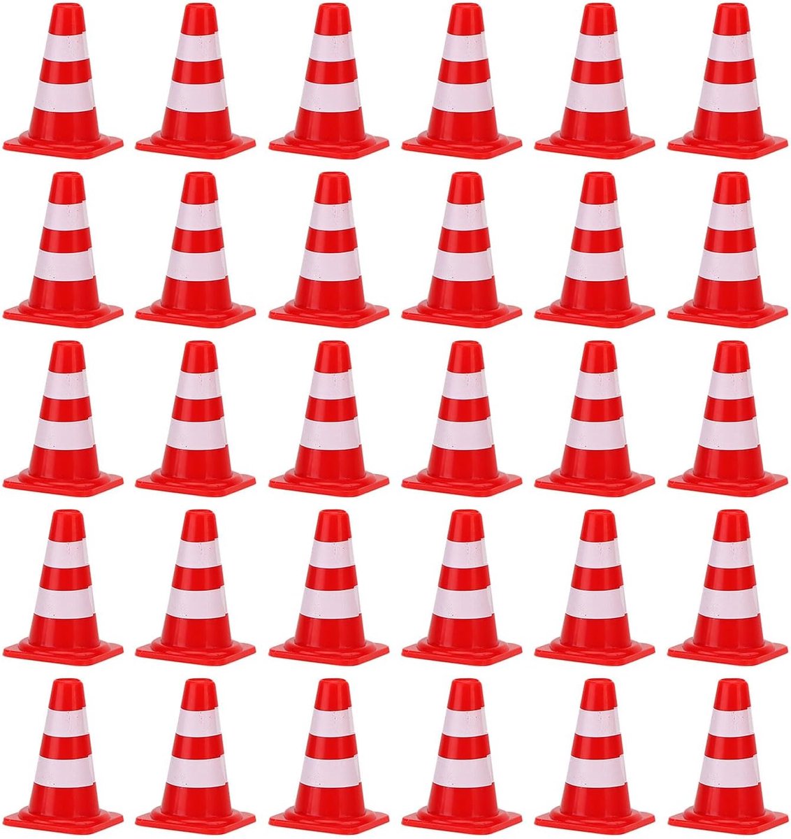 30 Pcs Miniature Pylons Miniature Pylons Mini Traffic Cones Traffic Cabins Marker Cones Kids Directive Cones Traffic - ShopVlot