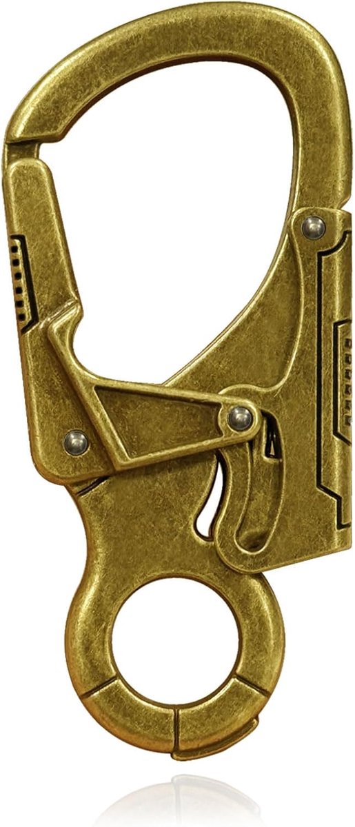 Muscle Carabiner, 3.1 Inch Aolly Thick Key Chain Clip for Men, Outdoor Camping, Hiking Accessories, Key Ring - ShopVlot