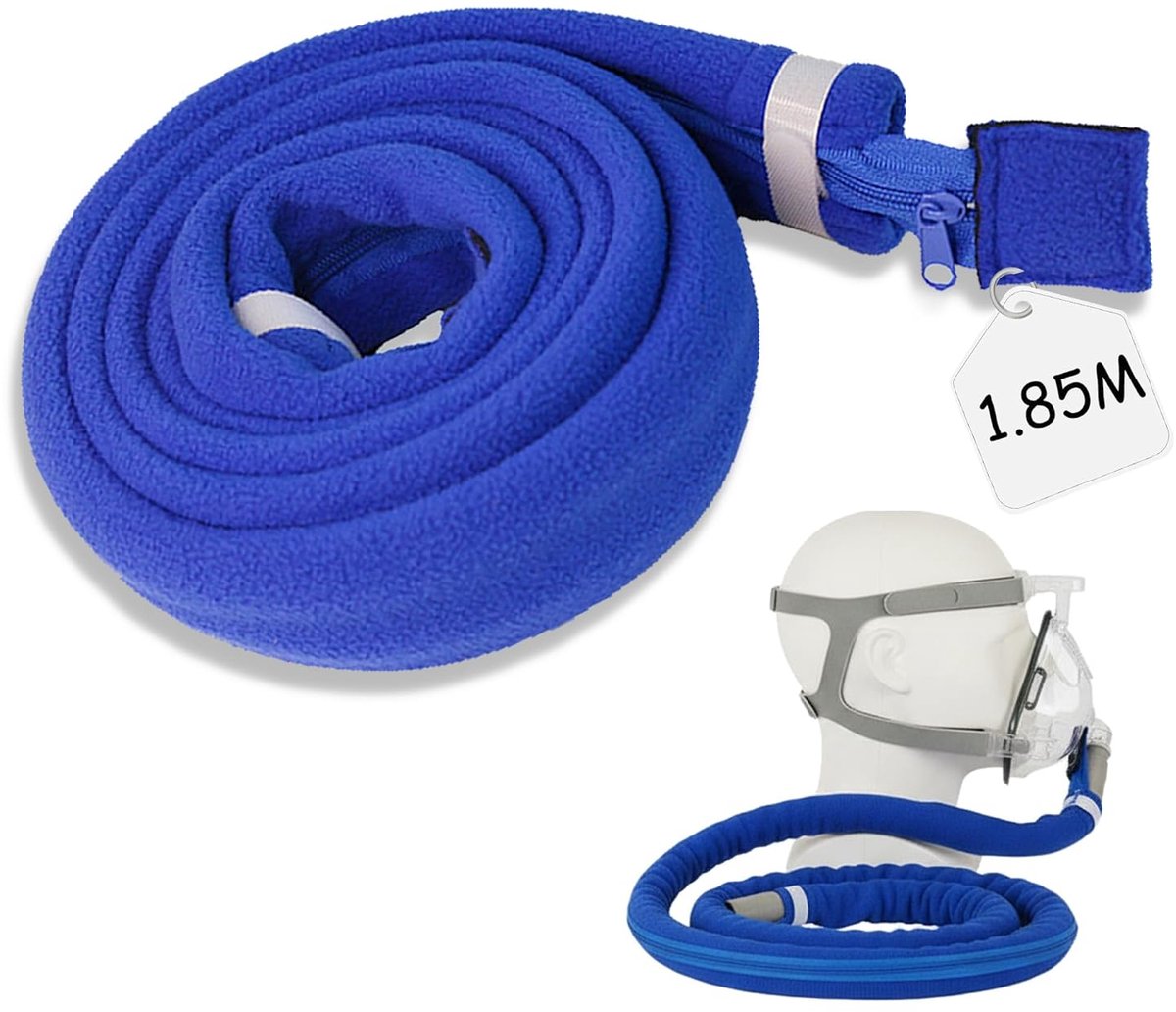 Cpap Hose Cover 1.85 m Long Prevents Condensation, Quiet, No Noise (Blue) - ShopVlot