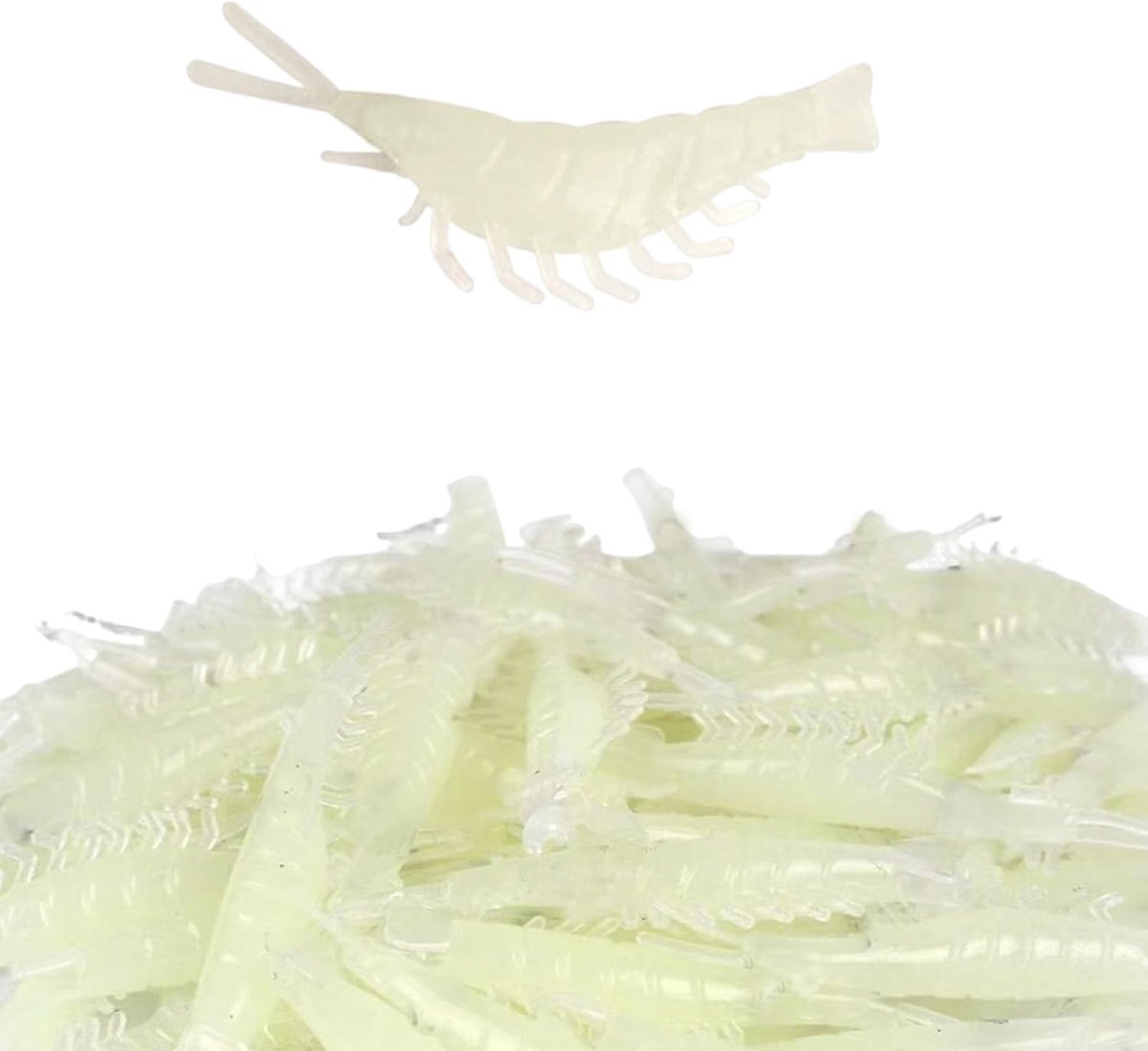 50 pieces shrimp lures for carp, bass, fishing, fresh water, salt water - Voor karper, baars, zoet water, zout water - ShopVlot