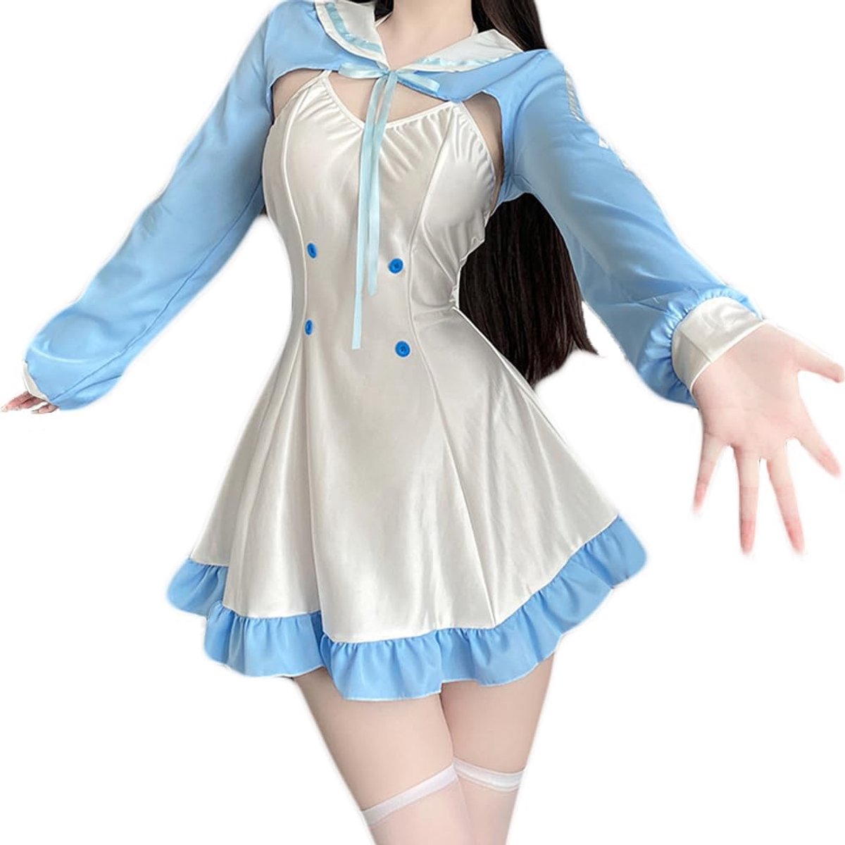 Ladies Bridesmaid Uniform Long Sleeve Cosplay Rabbit Girl Outfit Sexy Anime Role Play Lolita Bridesmaid Dress Rabbit - ShopVlot