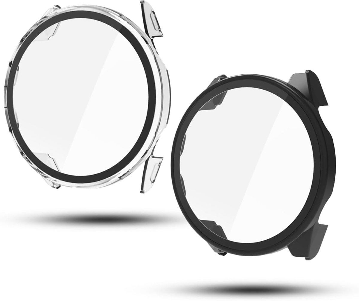 Set van 2 hoesjes met displaybeschermfolie voor Garmin Forerunner 170, alles-in-één PC-harde hoes + beschermhoes van - ShopVlot