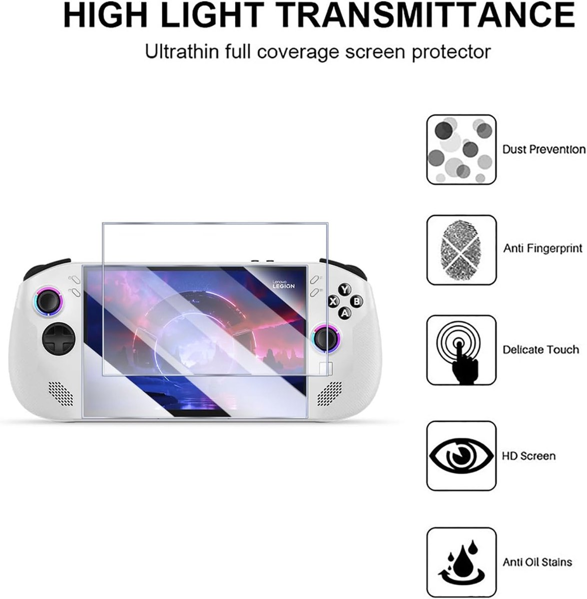 [2 Pieces] Compatible with Legion Go 2 for Screen Protector,Legion Go 2 Screen Protector,Tempered Glass Screen - ShopVlot