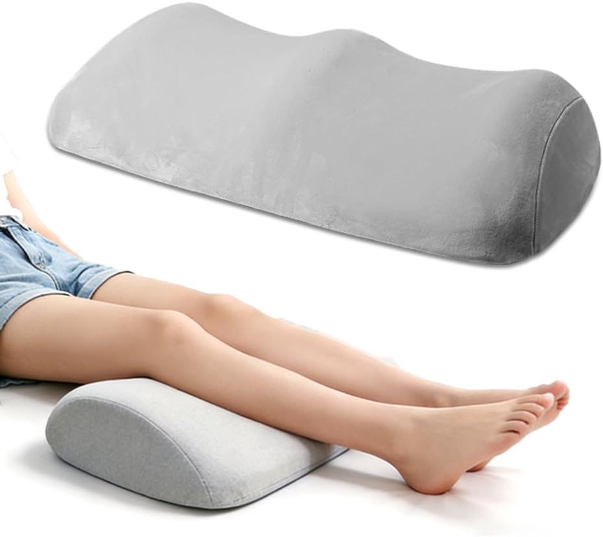 Venuses, Leg Raising Pillow, Knee Roll, Ergonomic Design, Removable Knee Pillow for Sleeping, Leg Cushion for Storage - ShopVlot