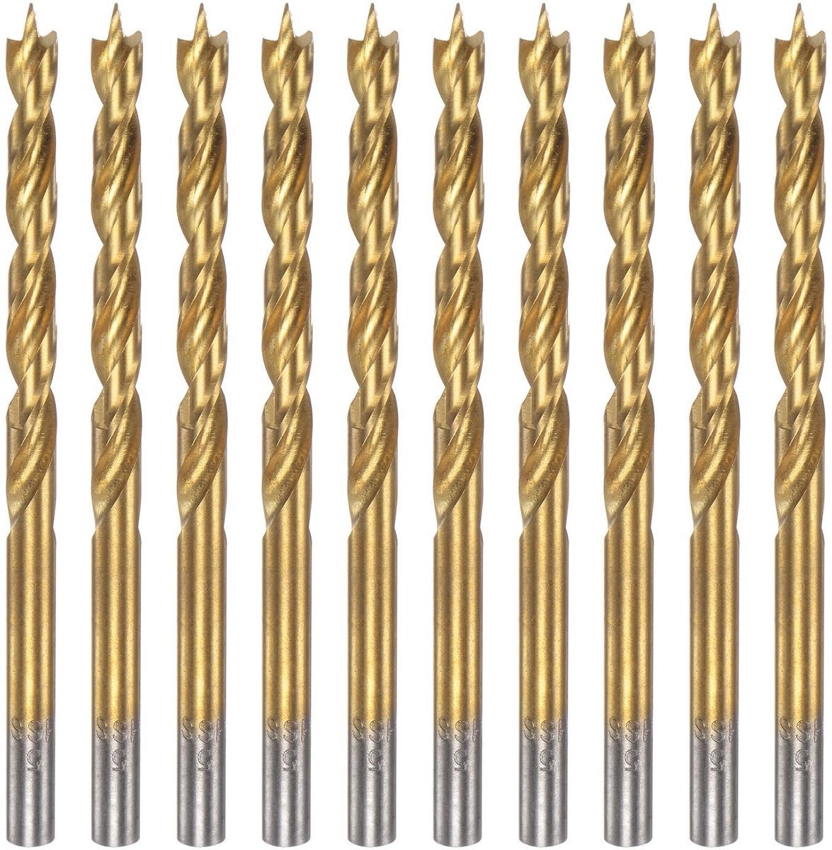 Solidchoice - Set van 10 Brad Point Boren met 5 mm Diameter voor Houtbewerking