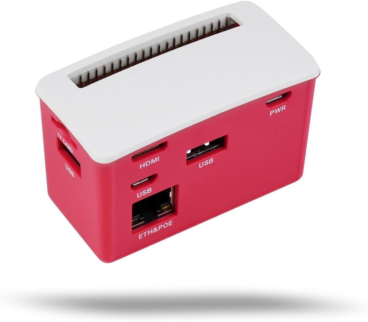 LUCKFOX 3x USB HUB BOX, Multi functional Shell Kit with PoE/ETH/USB HUB HAT inside, Expansion Board for Raspberry Pi - ShopVlot