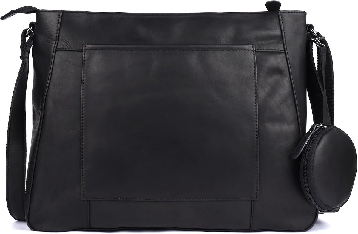 Benthill Dames handtas leer - shopper van zacht hoogwaardig echt leer - vintage fashion bag tas - schoudertas - ShopVlot