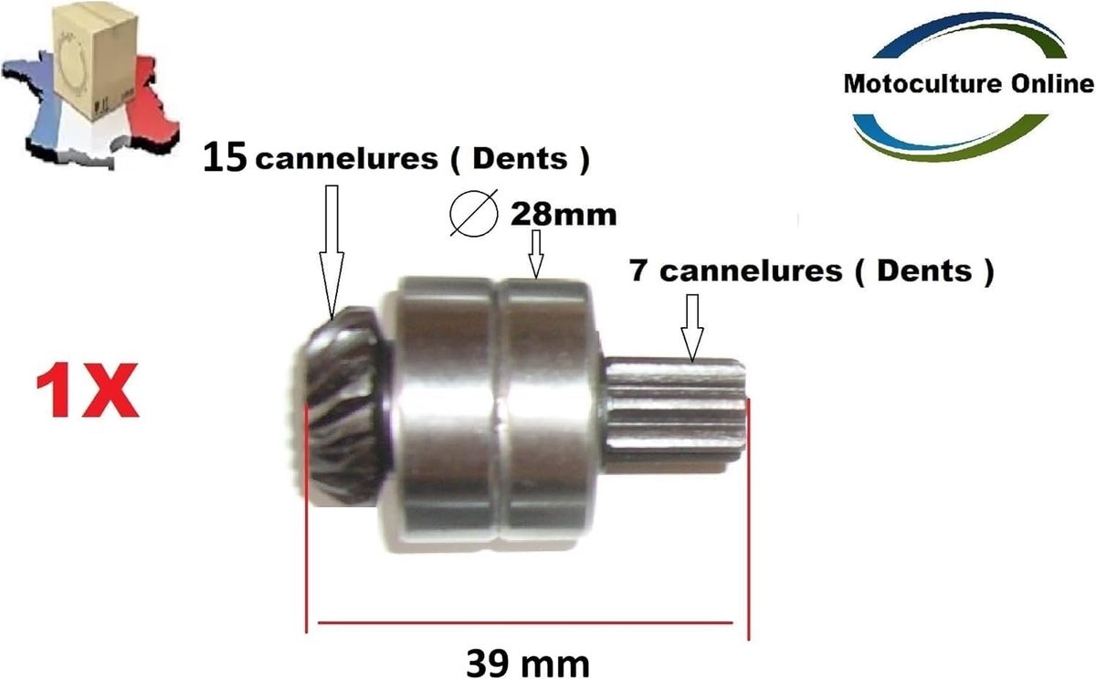 Original Manufacturer Spare Part: 1 x Sprocket Bearing Sprocket for Element Hedge Trimmer Swivel Machine - ShopVlot