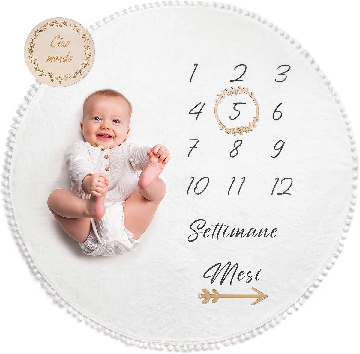 Milestone Blanket Round IT - ShopVlot