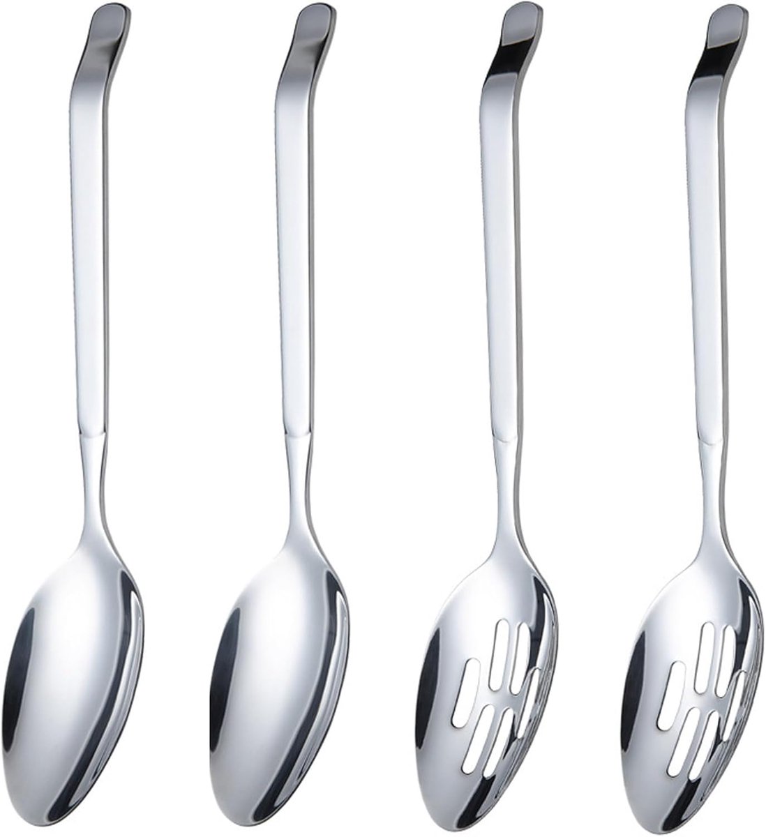 Buffetlepels set - groot 27,8 cm - roestvrij staal - ideaal voor feesten - ShopVlot