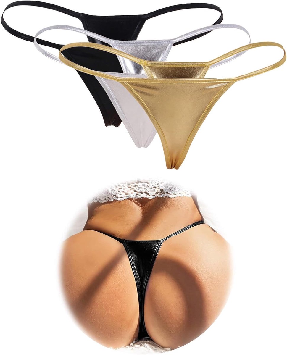 String vrouwen XXL - leren mini string - sexy tanga - comfortabele pasvorm - ShopVlot